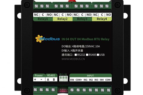 MODBUS RTU-4入4出继电器说明书