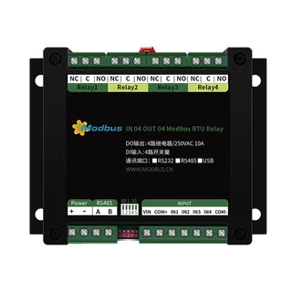 MODBUS RTU-4入4出继电器说明书