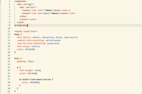 将vue js语言支持添加注册到monaco editor中