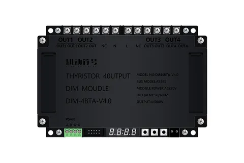 Modbus可控硅调光模块-4回路输出,单回路功率500W