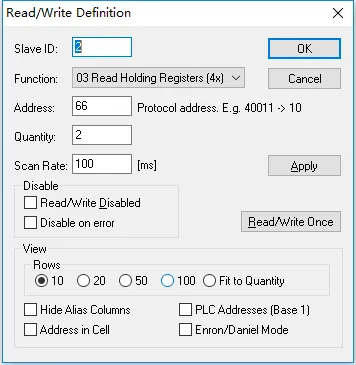 柯力D2008地磅称重仪表Modbus协议插图5