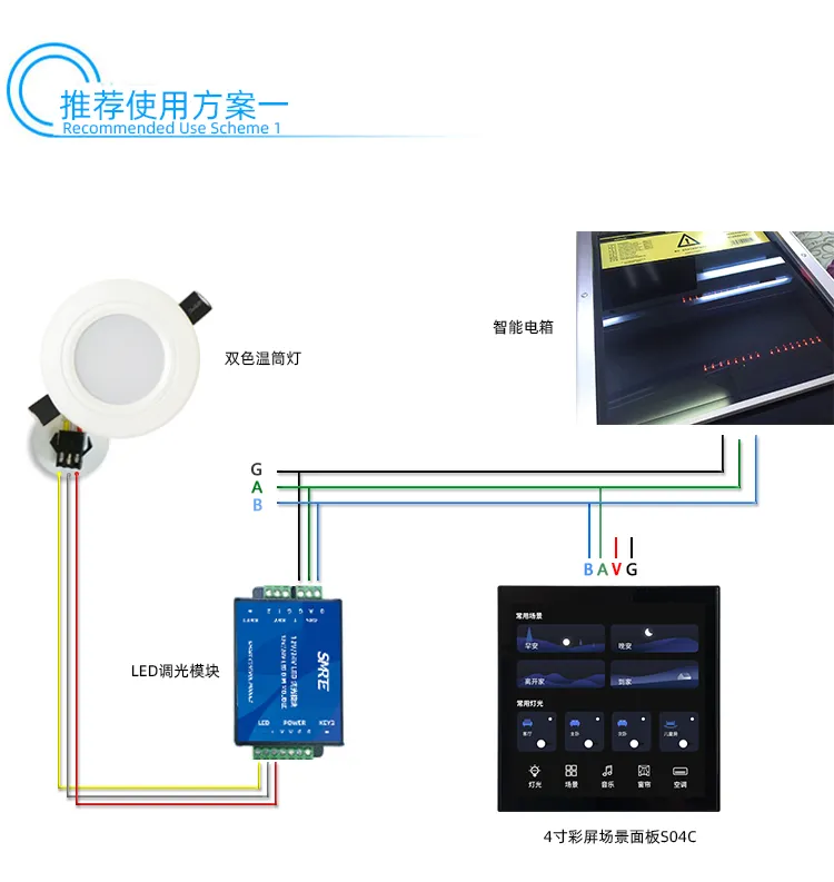 智能家居 S04C 4寸彩色液晶屏 彩屏 场景控制器 Modubs 组态插图13
