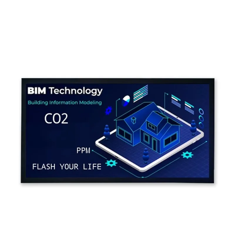 高清彩屏、任意组态、数据实时显示：Led Modbus 组态大屏插图