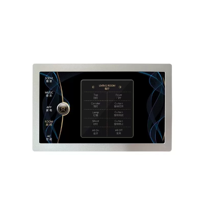 10寸智能触控面板-自由组态,Modbus,实现对灯光,窗帘,场景,空调,地暖,新风等的控制 - Image 2