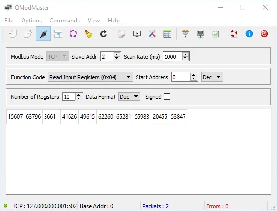 QModMaster:一款基于Qt的ModBus主站应用程序插图 QModMaster:一款基于Qt的ModBus主站应用程序插图