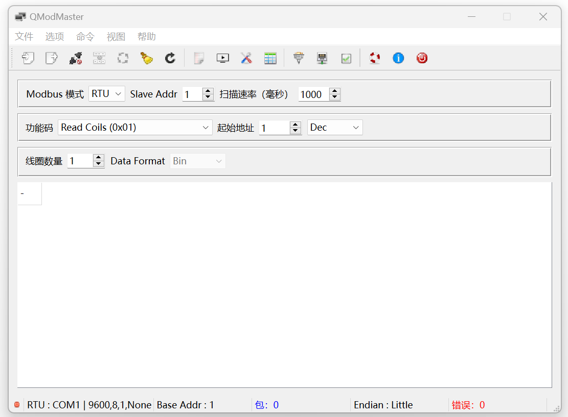 QModMaster: Modbus TCP和RTU通信的主站模拟器插图1