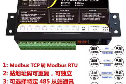 从站设备ID重复、Modbus TCP与RTU协议转换器