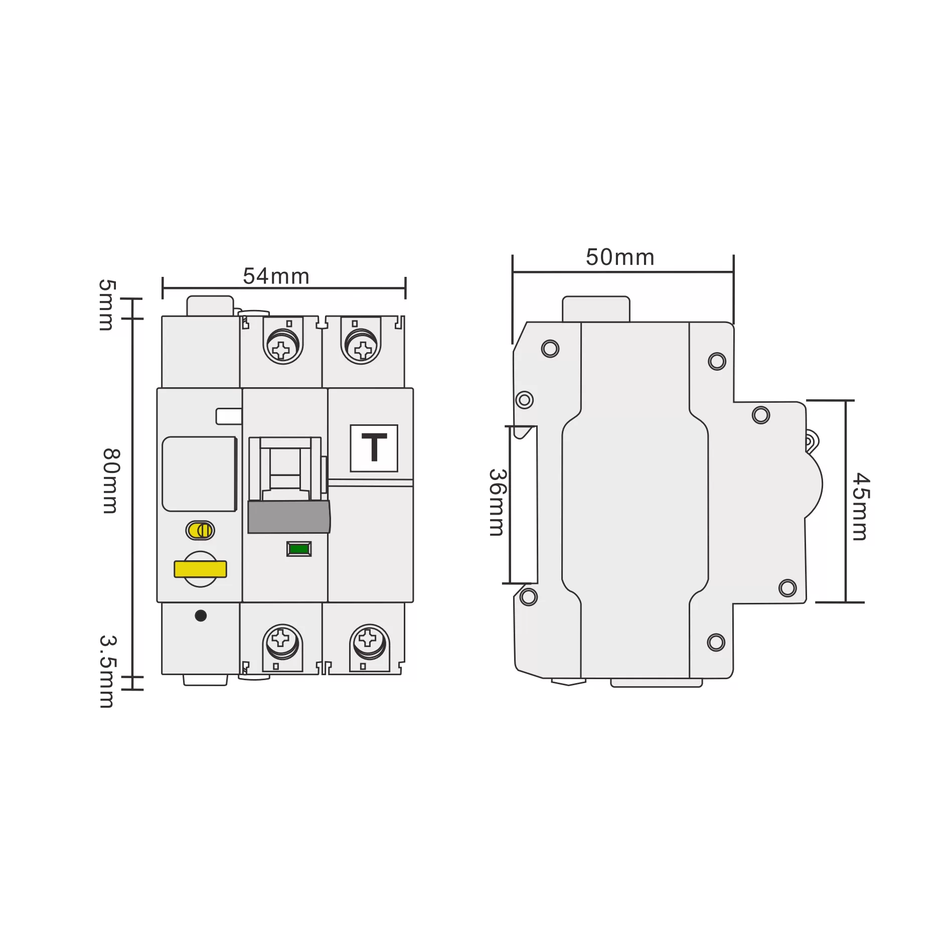 Modbus RTU智能漏电开关-漏电保护,电压,电流监测 - Image 3