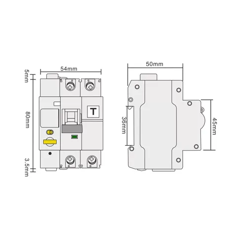 Modbus RTU智能漏电开关-漏电保护，电压，电流监测